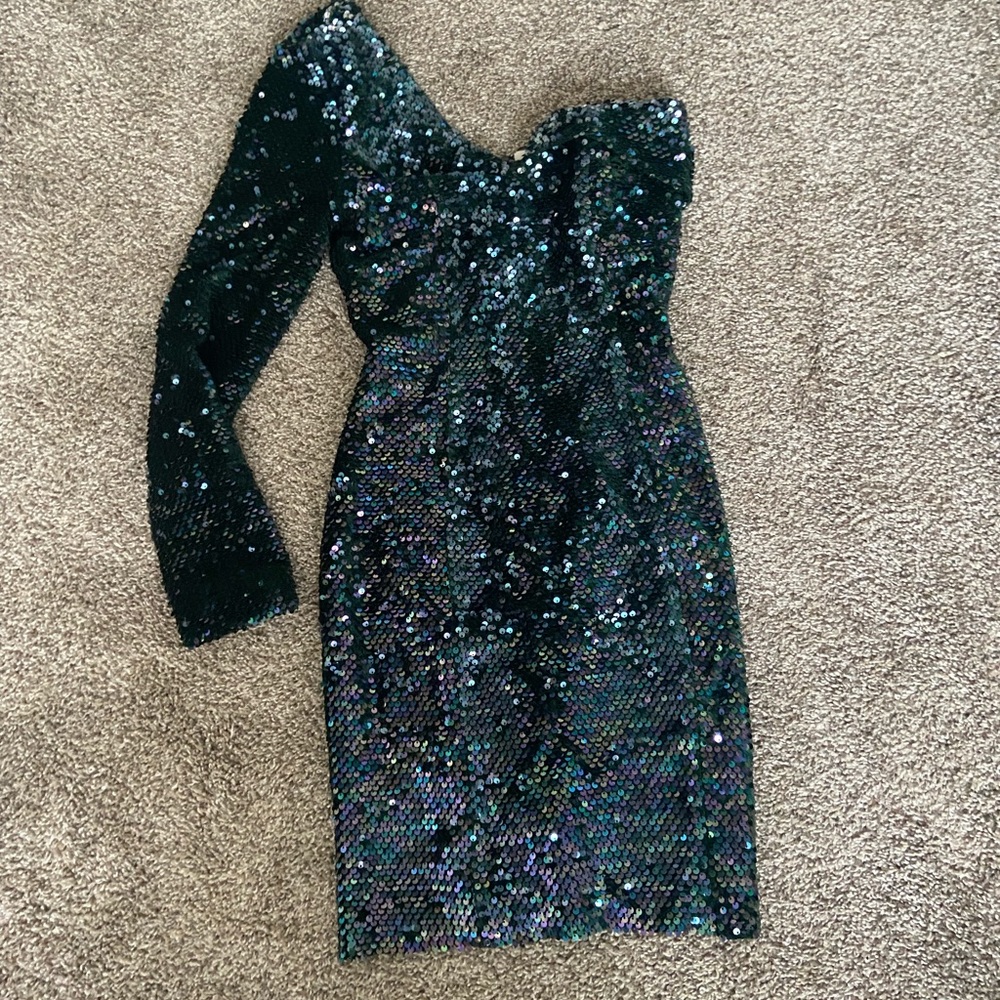 Lavish Alice Sequin One Shoulder